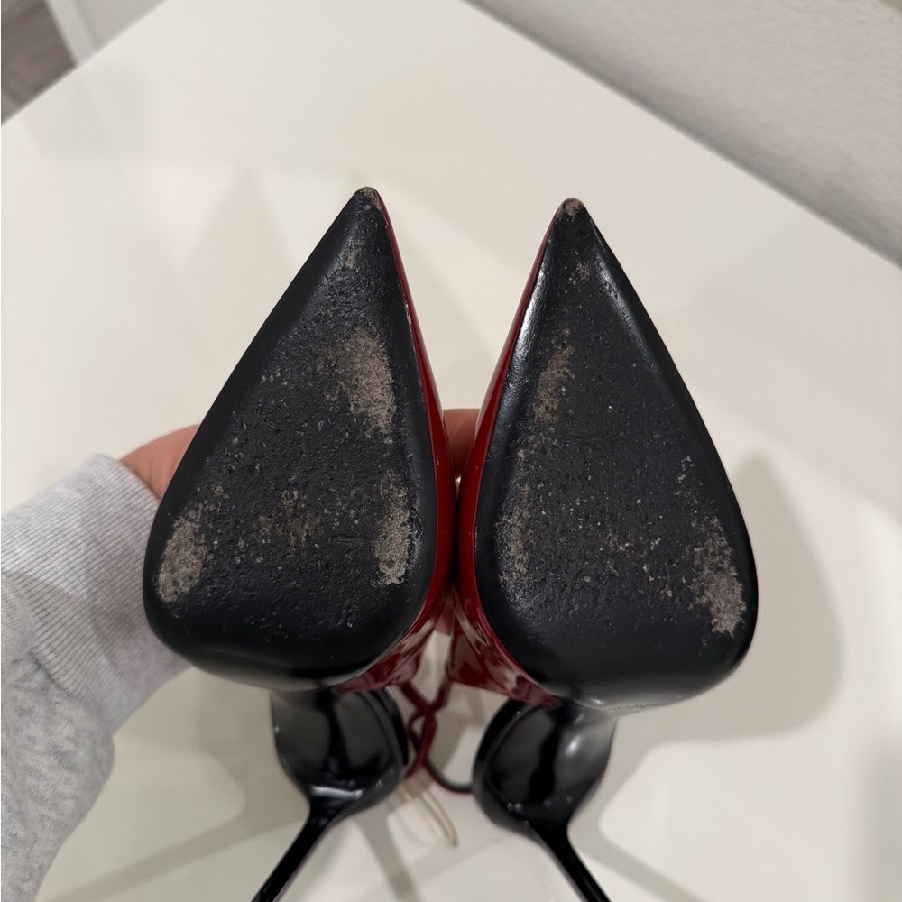 Saint Laurent Burgundy Slingback Heels very good condition - Picture 6 of 6